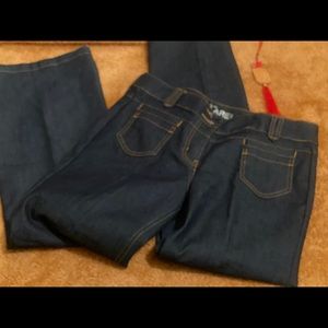 New York and Company 6 pocket flare leg jeans